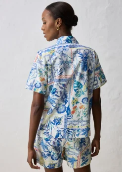 Hot Blusa con contenido de seda Mujer Premium|Camisas Y Blusas