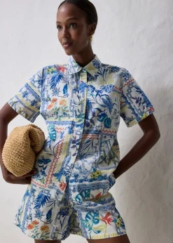 Hot Blusa con contenido de seda Mujer Premium|Camisas Y Blusas