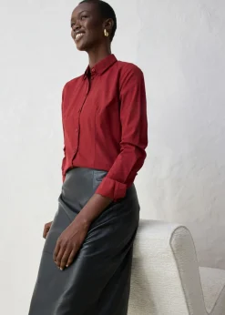 Online Blusa con contenido de seda Mujer Camisas Y Blusas