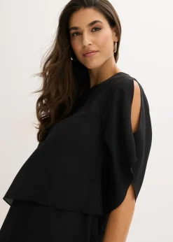 Clearance Blusa con cremallera con aspecto de capas Mujer Camisas Y Blusas|Novedades
