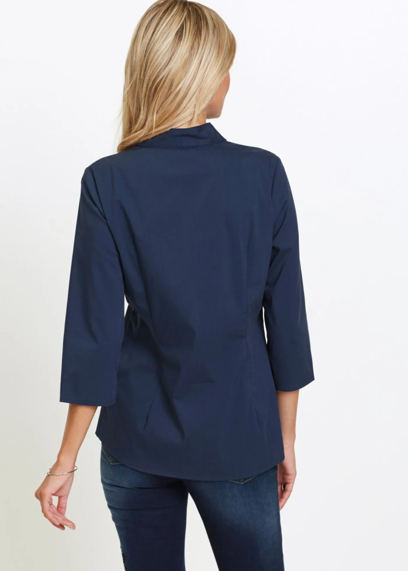 Outlet Blusa con cuello chimenea Mujer Camisas Y Blusas