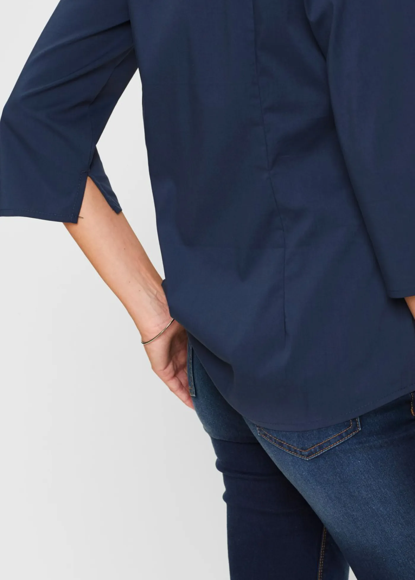 Outlet Blusa con cuello chimenea Mujer Camisas Y Blusas