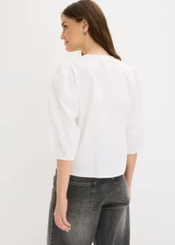 Hot Blusa con detalle de lazo Mujer Camisas Y Blusas
