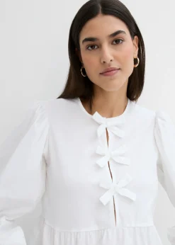 Sale Blusa con detalles de lazo Mujer Camisas Y Blusas