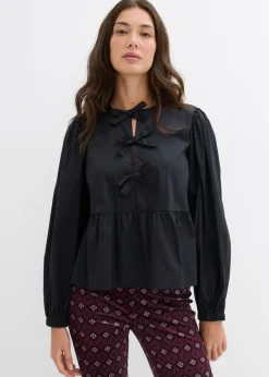 Sale Blusa con detalles de lazo Mujer Camisas Y Blusas