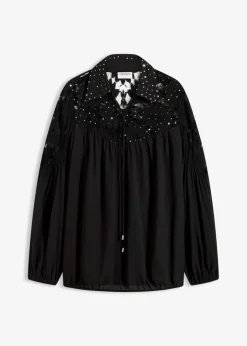 New Blusa con encaje Mujer Camisas Y Blusas|Ropa Elegante