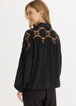 New Blusa con encaje Mujer Camisas Y Blusas|Ropa Elegante