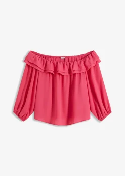 Outlet Blusa con escote bañera Mujer Camisas Y Blusas