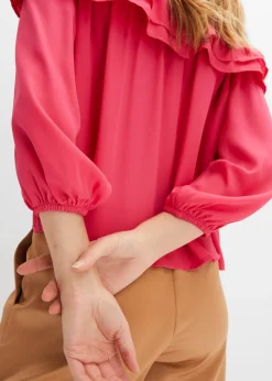 Outlet Blusa con escote bañera Mujer Camisas Y Blusas