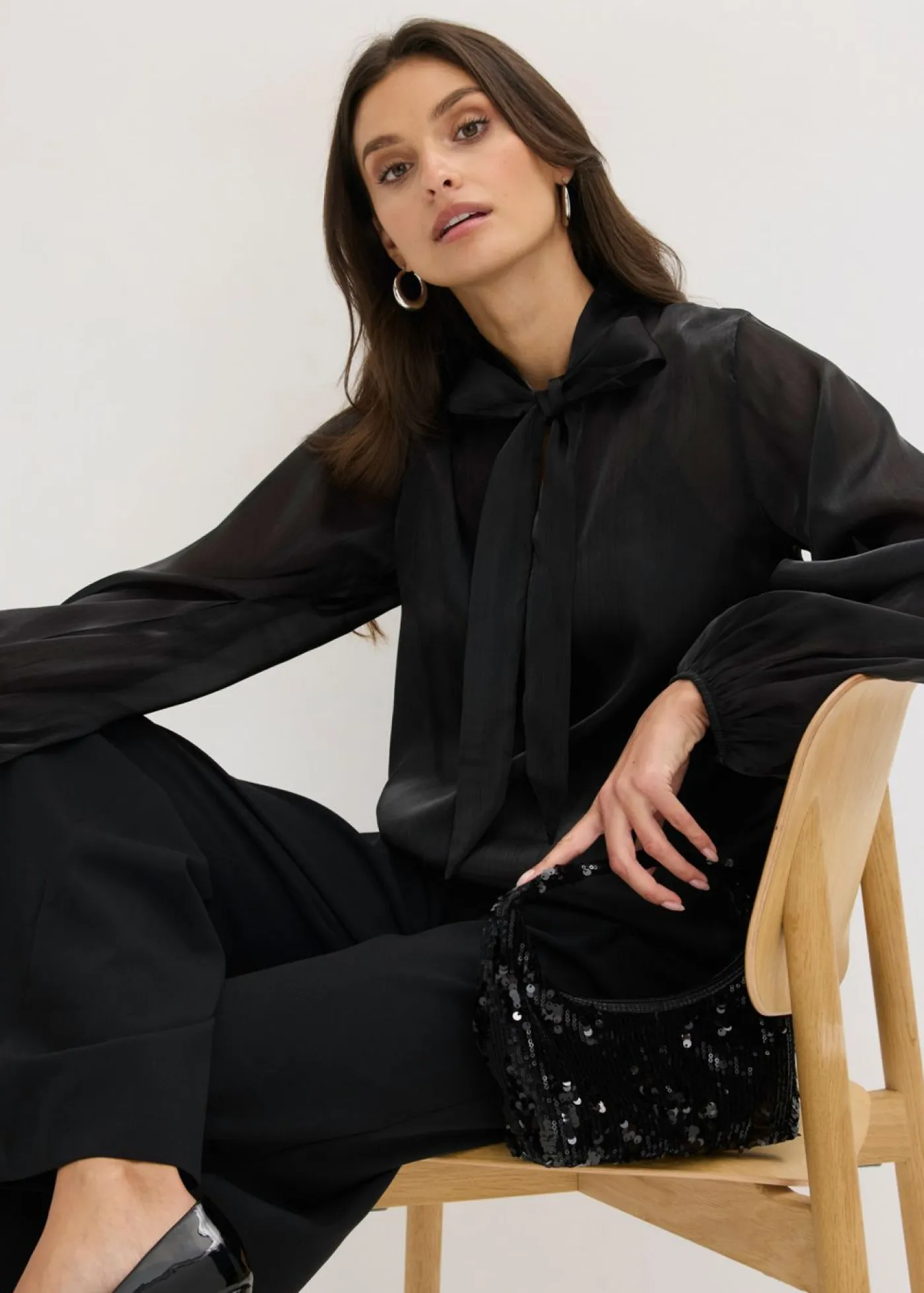 New Blusa con lazo Mujer Camisas Y Blusas|Ropa Elegante
