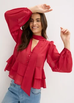 New Blusa con lazo Mujer Camisas Y Blusas|Novedades