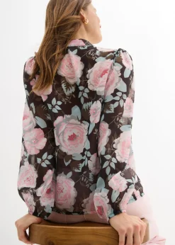 New Blusa con lazo Mujer Camisas Y Blusas|Novedades