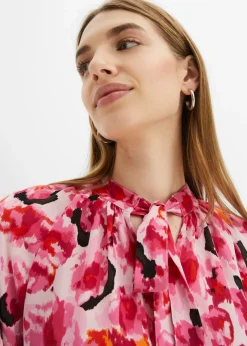 New Blusa con lazo de gasa Mujer Camisas Y Blusas