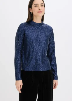 Blusa con lentejuelas Mujer Camisas Y Blusas