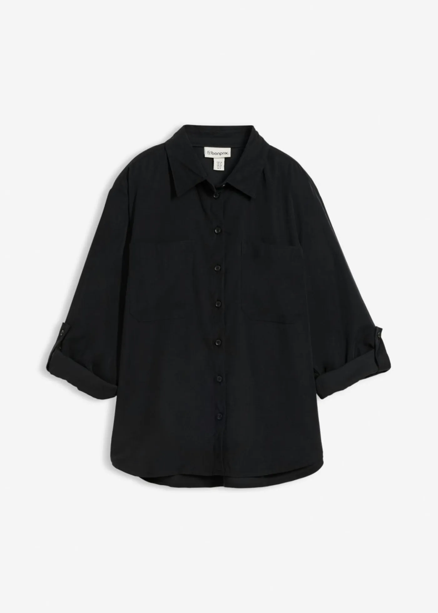 Online Blusa con mezcla de viscosa fluida Mujer Camisas Y Blusas|Novedades