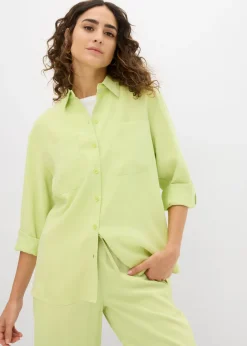 Best Blusa con mezcla de viscosa fluida Mujer Camisas Y Blusas|Novedades