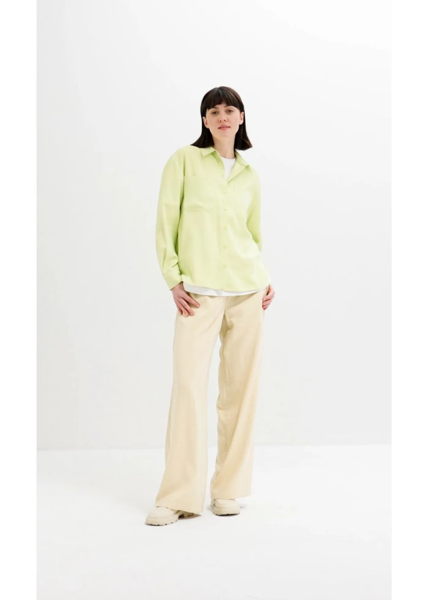 Best Blusa con mezcla de viscosa fluida Mujer Camisas Y Blusas|Novedades