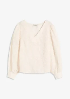 Clearance Blusa con patrón de flores estructurado Mujer Camisas Y Blusas