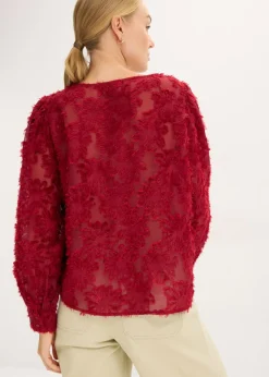 Blusa con patrón de flores estructurado Mujer Camisas Y Blusas