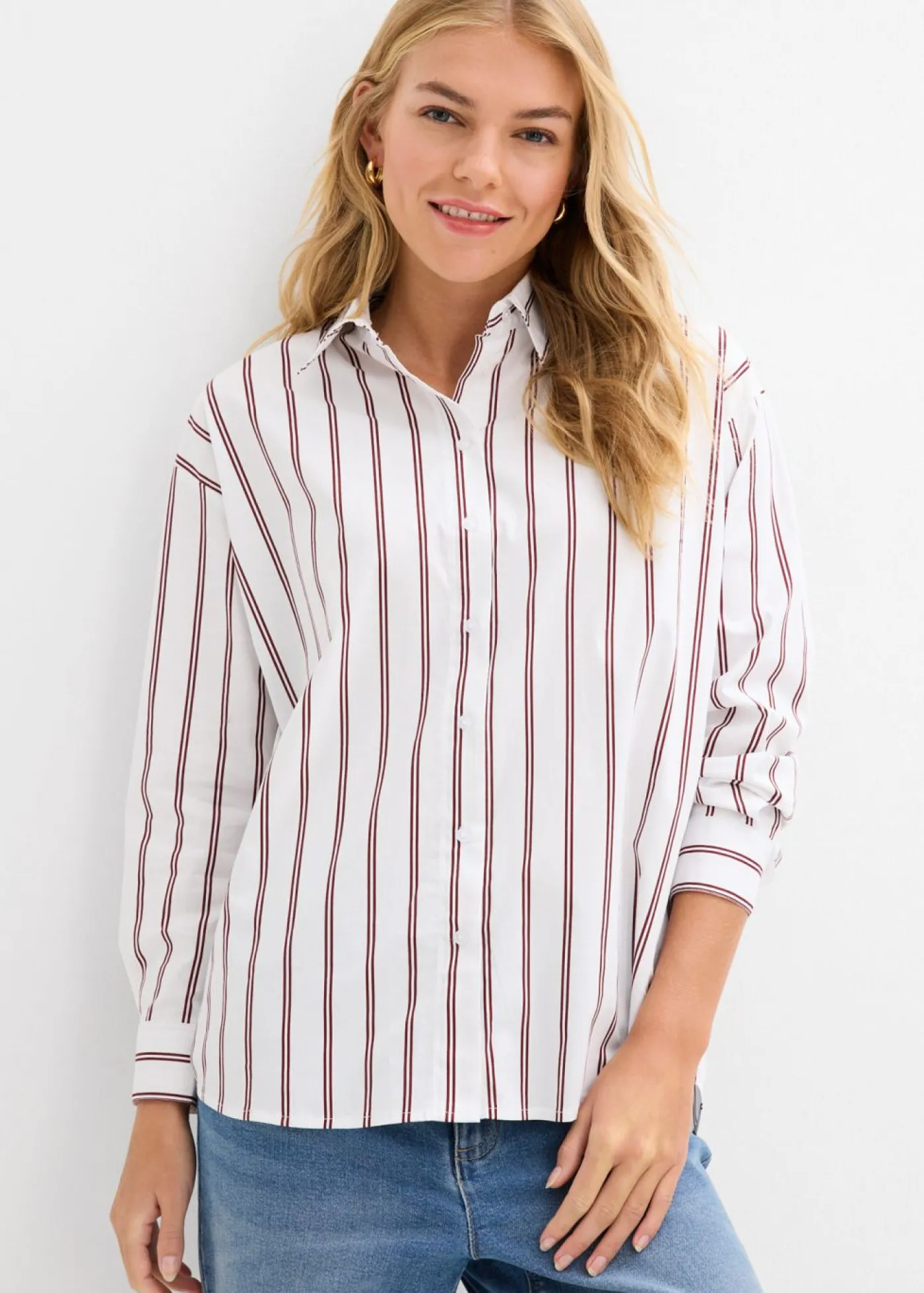 New Blusa con rayas Mujer Camisas Y Blusas