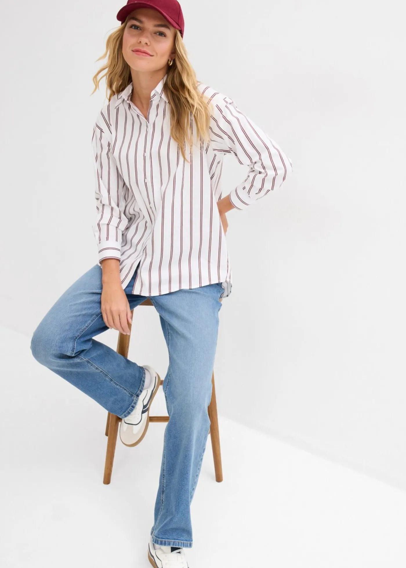 New Blusa con rayas Mujer Camisas Y Blusas