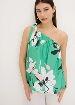 New Blusa con un hombro al descubierto Mujer Camisas Y Blusas|Camisetas