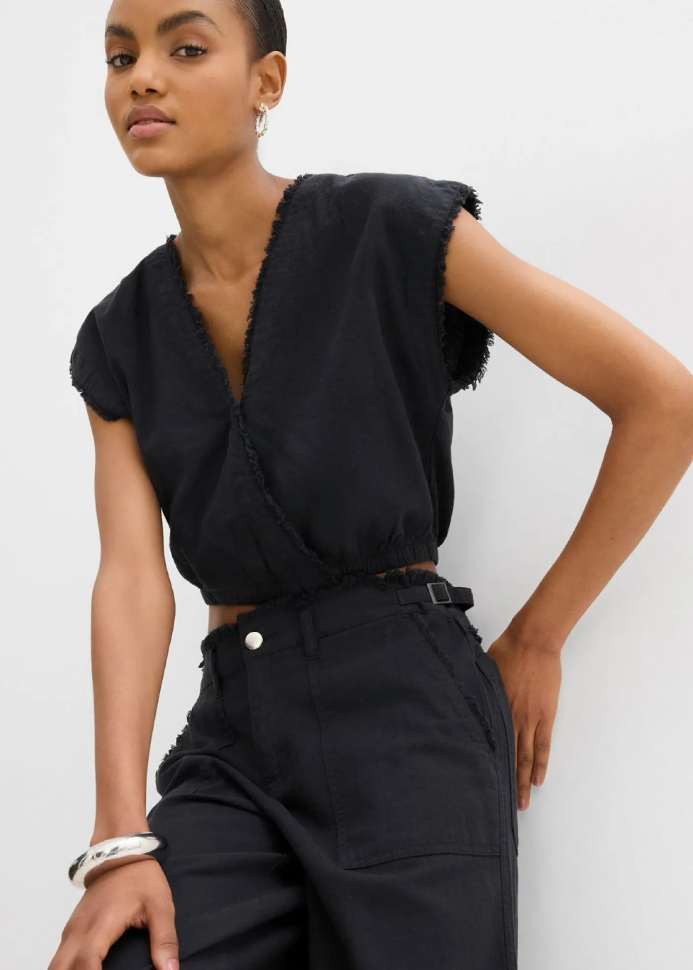 Clearance Blusa corta Mujer Camisas Y Blusas|Camisetas
