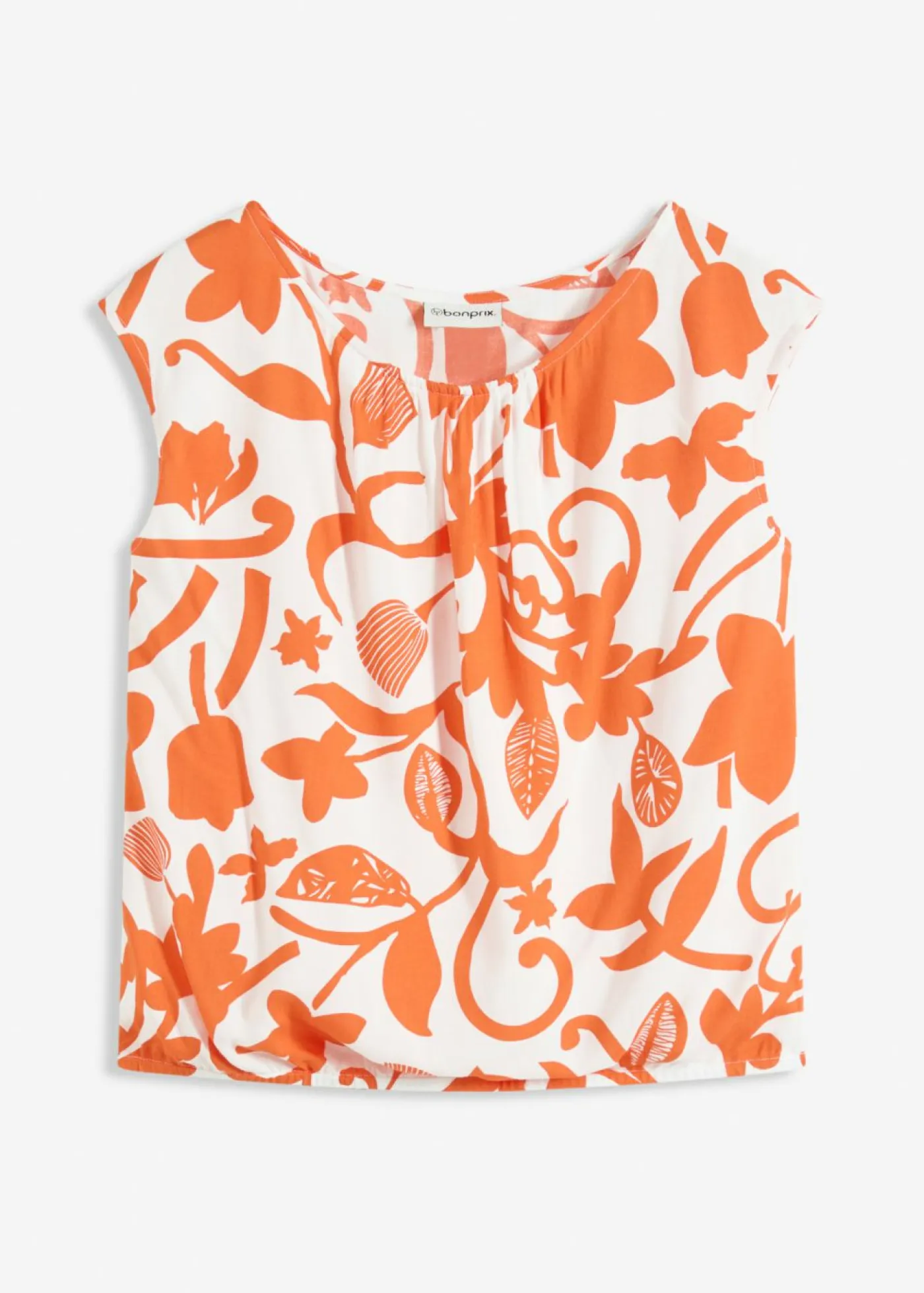 New Blusa corta de viscosa fluida Mujer Camisas Y Blusas|Camisetas