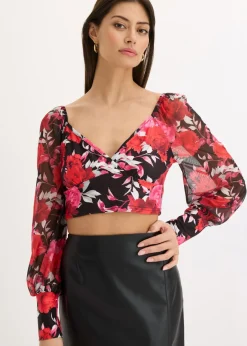 New Blusa cropped Mujer Camisas Y Blusas|Camisetas