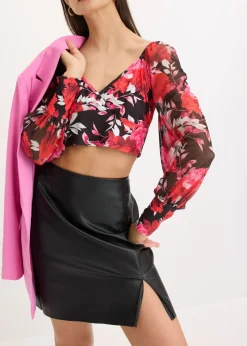 New Blusa cropped Mujer Camisas Y Blusas|Camisetas