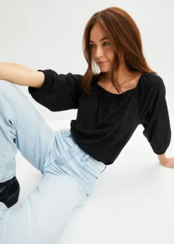Clearance Blusa de algodón orgánico puro Mujer Camisetas