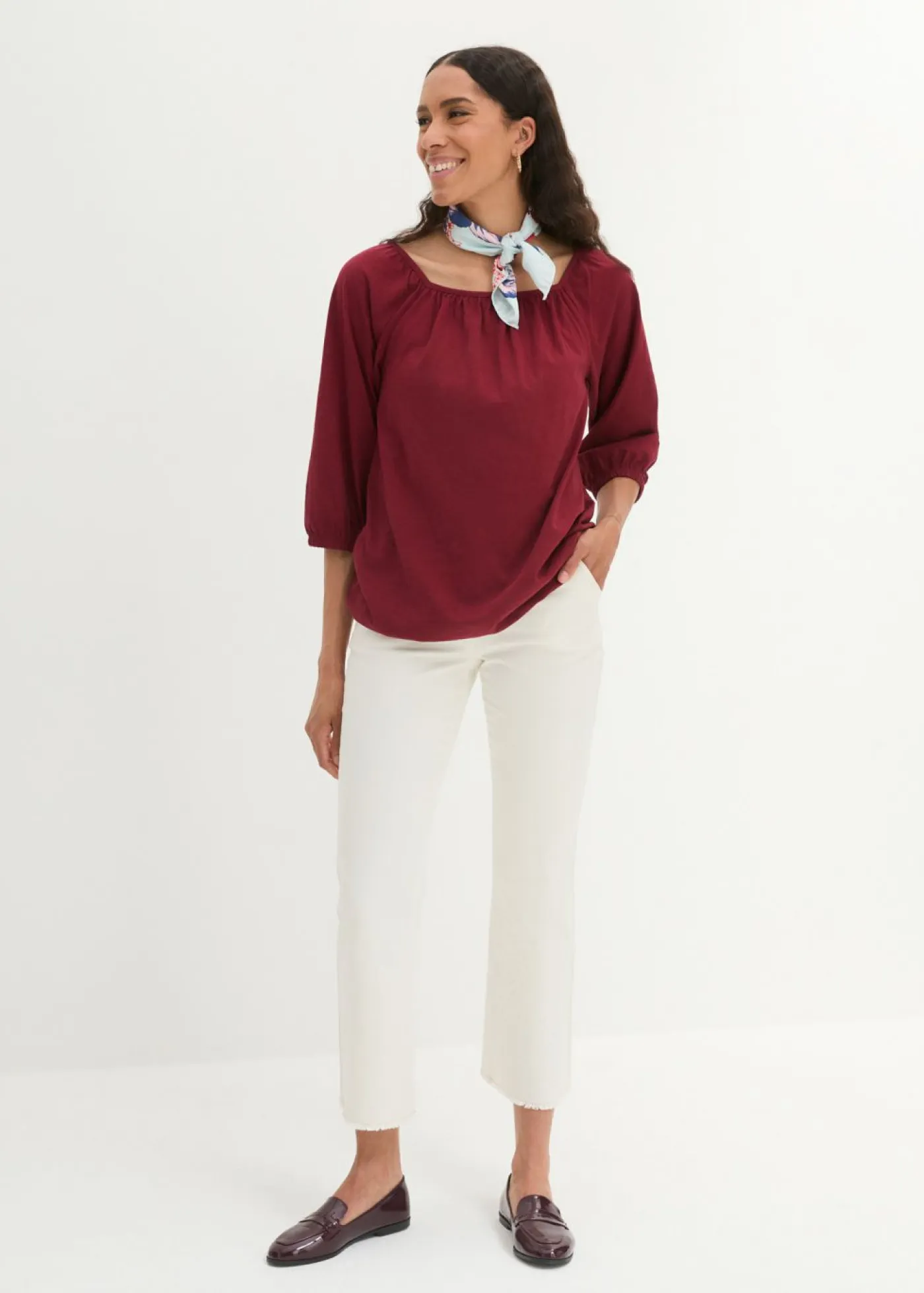 New Blusa de algodón orgánico puro Mujer Camisetas