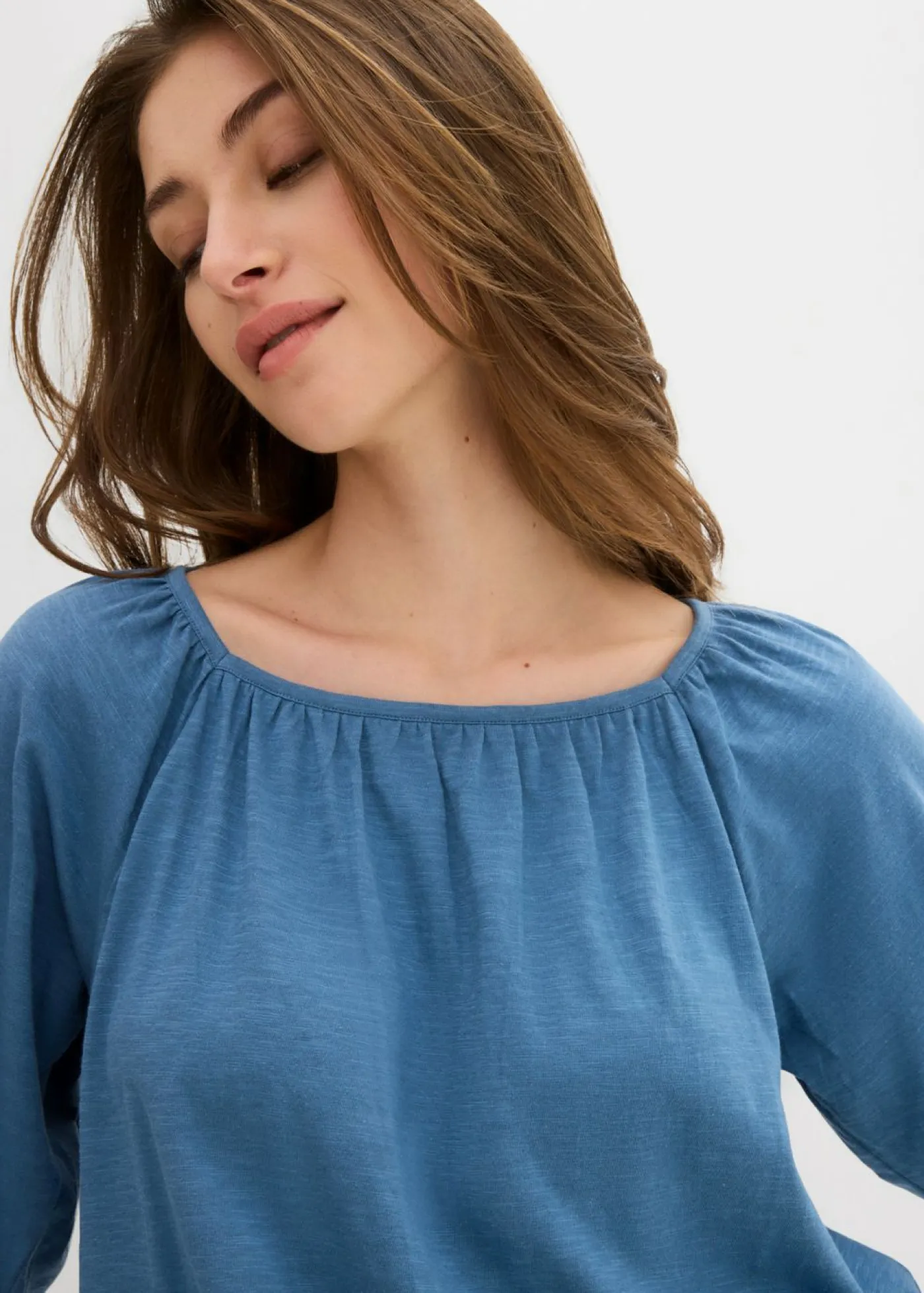 Hot Blusa de algodón orgánico puro Mujer Camisetas