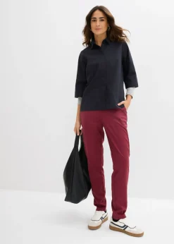 New Blusa de algodón orgánico puro Mujer Camisas Y Blusas