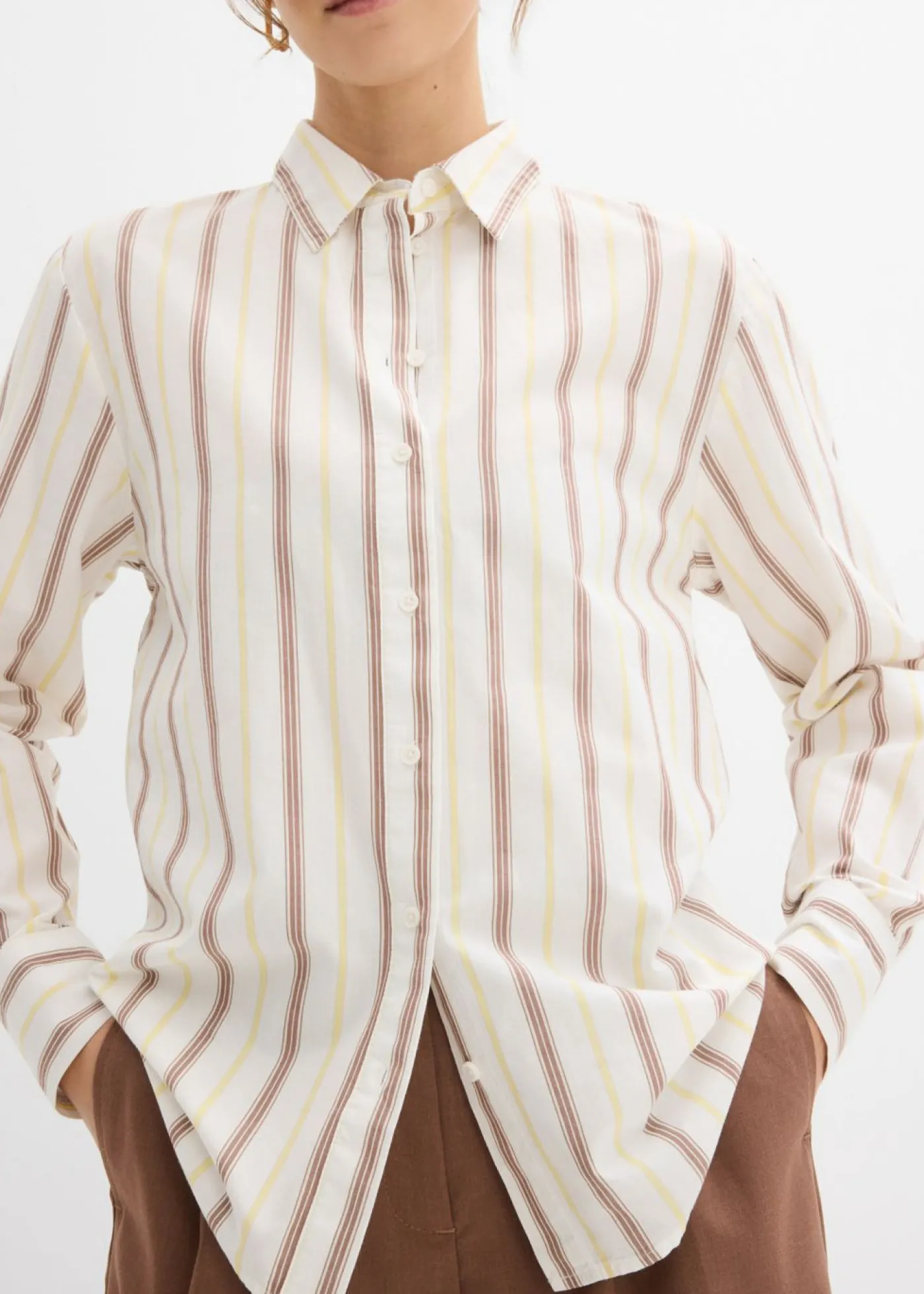 Blusa de algodón puro Mujer Esenciales|Camisas Y Blusas