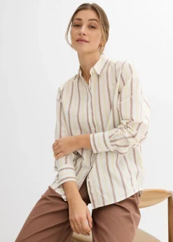 Blusa de algodón puro Mujer Esenciales|Camisas Y Blusas
