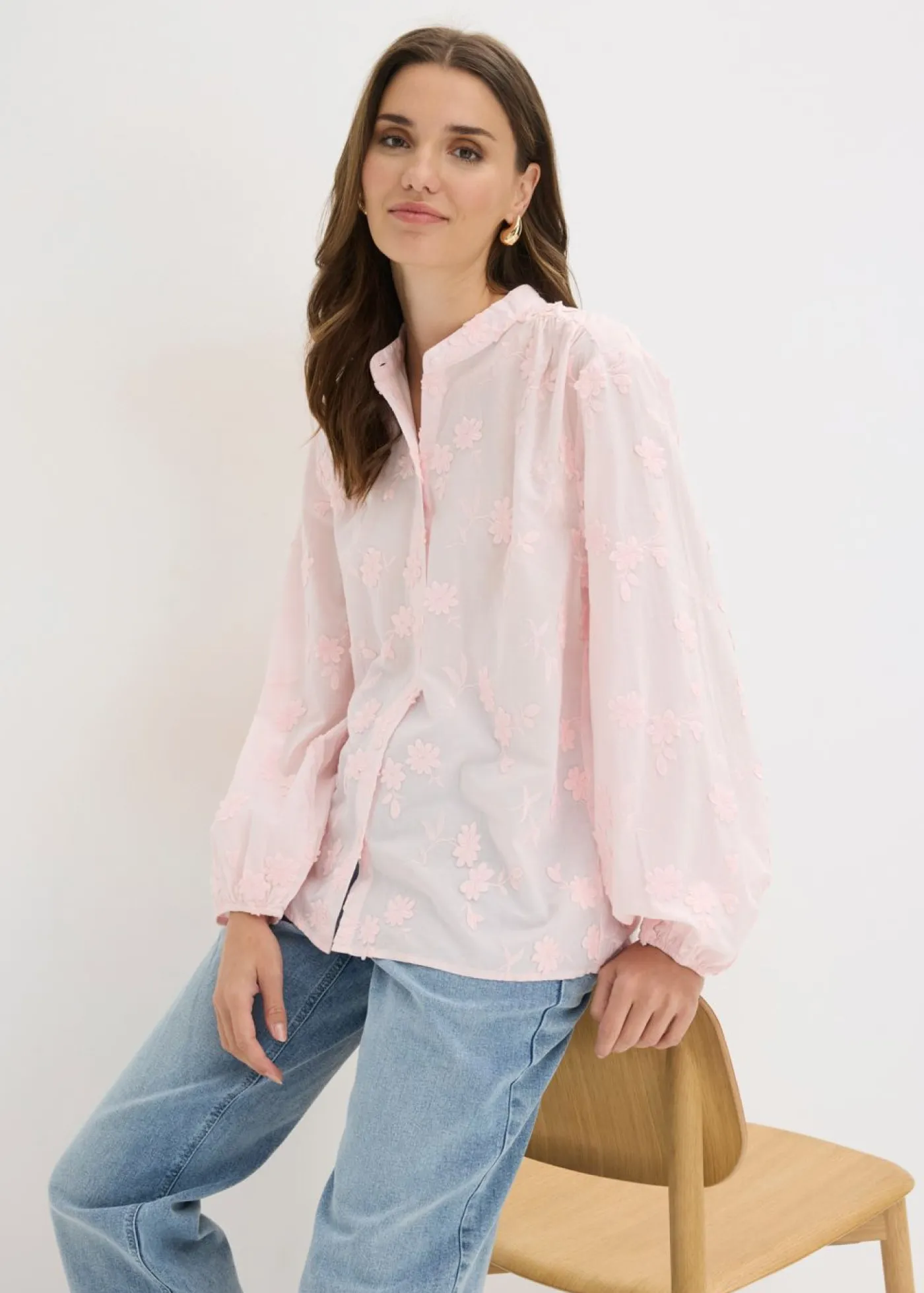 New Blusa de algodón puro Mujer Camisas Y Blusas