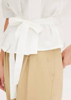 Hot Blusa de algodón puro Mujer Camisas Y Blusas