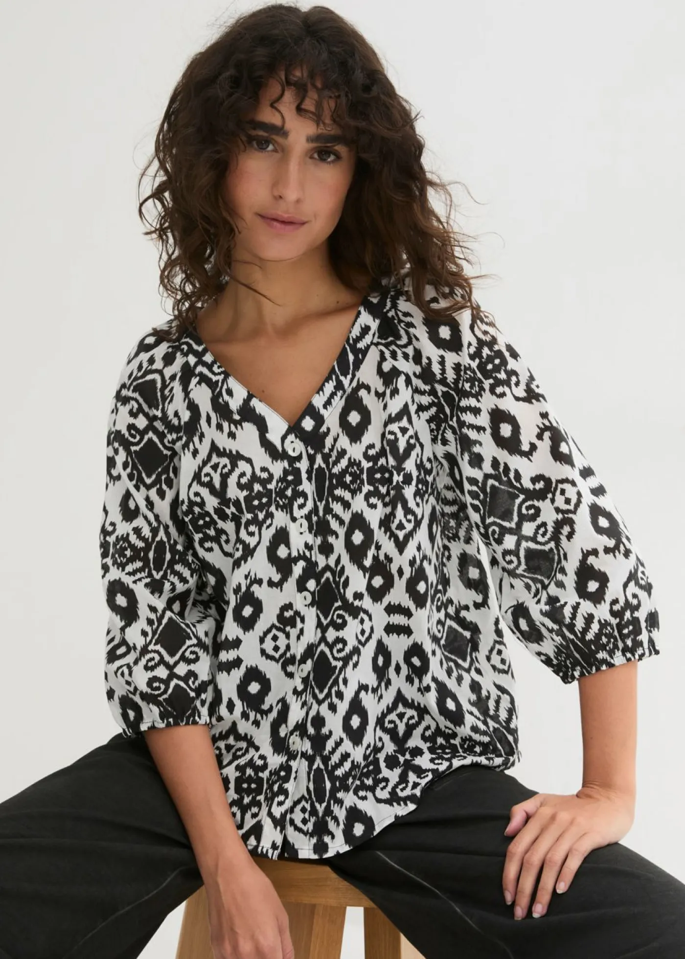 Discount Blusa de algodón puro Mujer Camisas Y Blusas