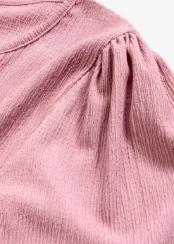 Outlet Blusa de crepé estructurado Mujer Camisetas|Novedades