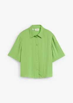 Clearance Blusa de crepé ligero con corte boxy Mujer Camisas Y Blusas