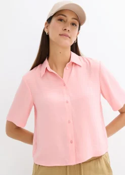 Online Blusa de crepé ligero con corte boxy Mujer Camisas Y Blusas