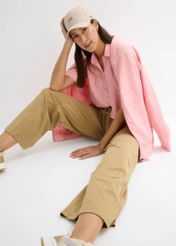 Online Blusa de crepé ligero con corte boxy Mujer Camisas Y Blusas