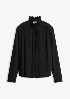 Hot Blusa de crepé vaporoso Mujer Camisas Y Blusas