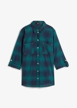 Sale Blusa de cuadros de algodón puro Mujer Camisas Y Blusas
