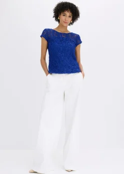 Hot Blusa de encaje Mujer Camisas Y Blusas