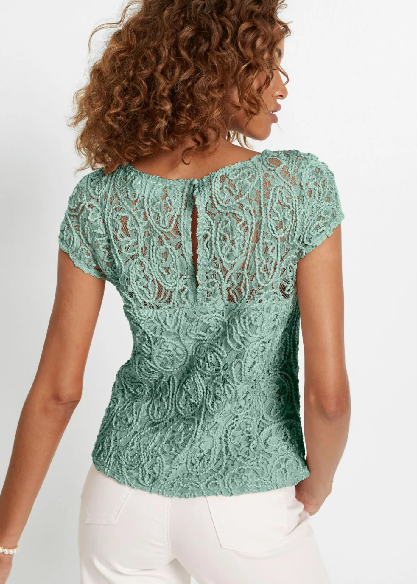 Outlet Blusa de encaje Mujer Camisas Y Blusas