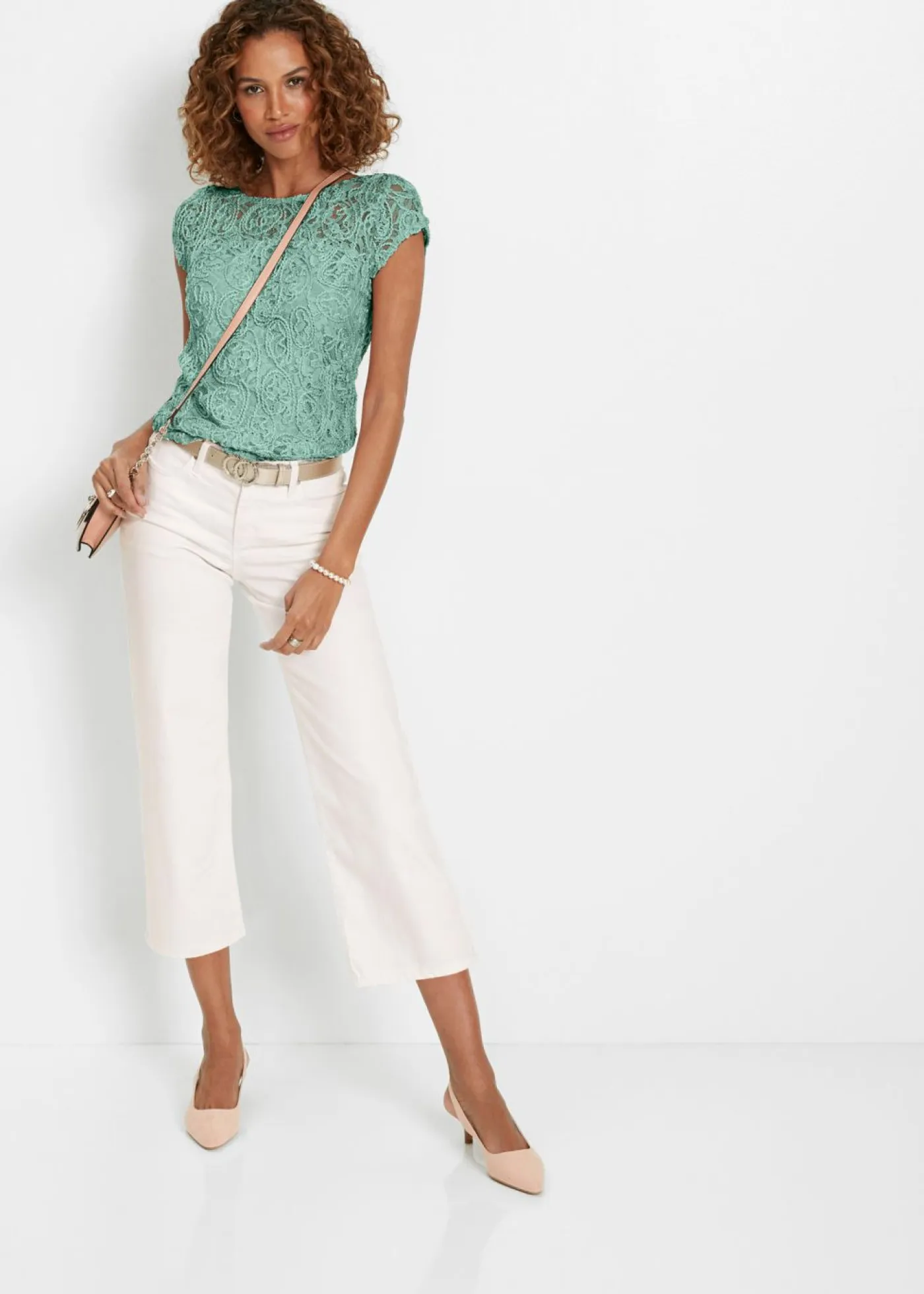 Outlet Blusa de encaje Mujer Camisas Y Blusas