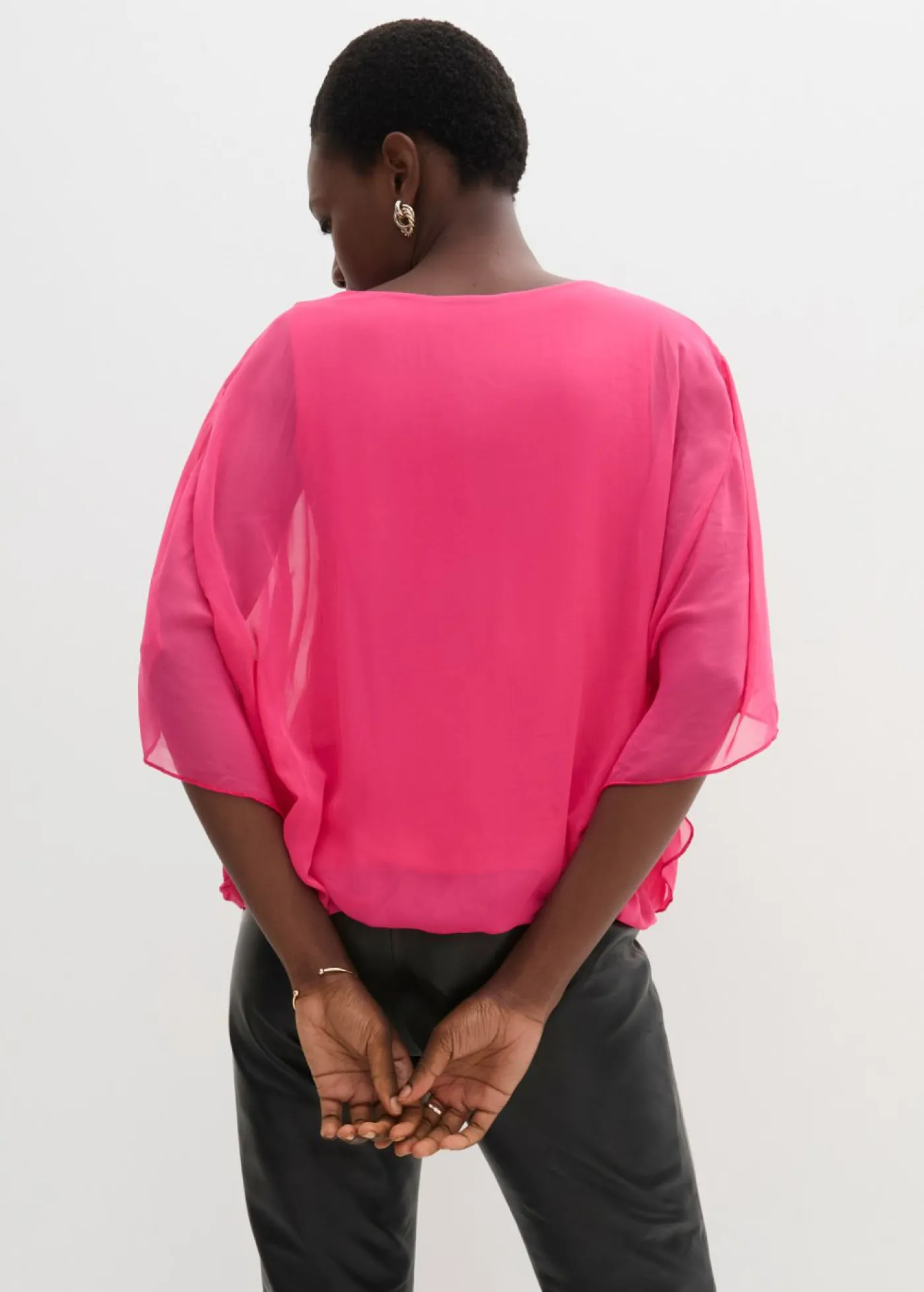 Best Blusa de gasa con camiseta interior Mujer Camisas Y Blusas|Novedades