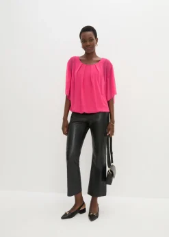 Best Blusa de gasa con camiseta interior Mujer Camisas Y Blusas|Novedades